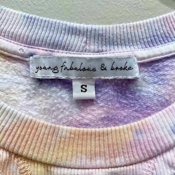 Young Fabulous & Broke Tie Dye Crewneck Sweatshirt - Size: Small - Picture 5 of 9